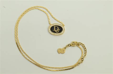 dior signature necklace|genuine christian dior necklace.